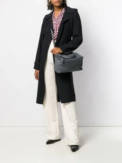Shop Givenchy Pandora Bag In Grey