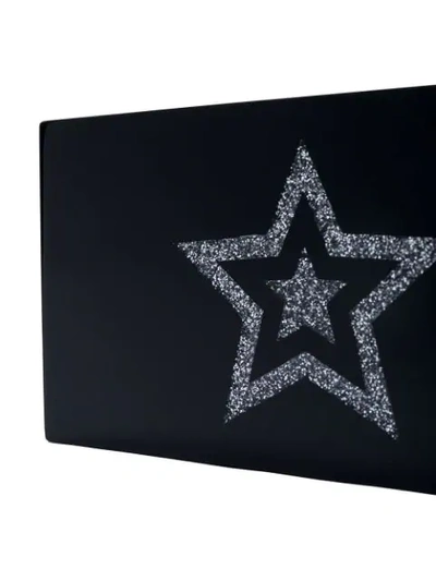 Shop Stella Mccartney Star Box Clutch - Black