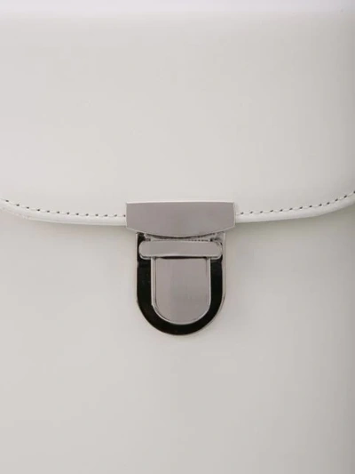 Shop Yohji Yamamoto Insert Lock Pouch In White