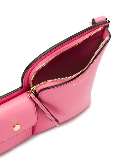 Shop Fendi 3 Pockets Mini Bag In Rosa