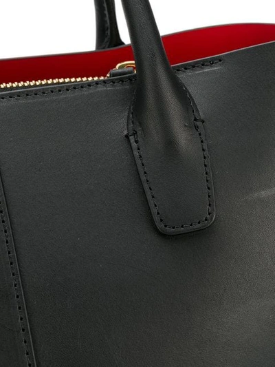Shop Mansur Gavriel Mini Folded Bag In Black