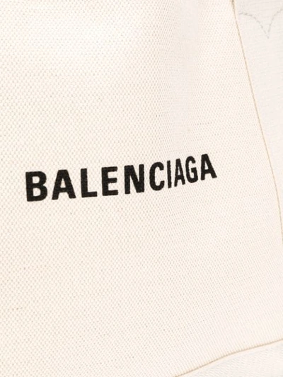 Shop Balenciaga Cabas Tote S In Neutrals
