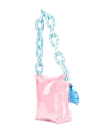 Shop Mary Katrantzou Whale Inflatable Toy Chain Bag In Blue