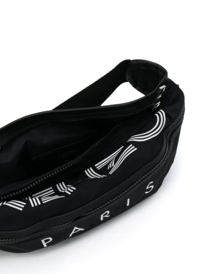 Shop Kenzo Logo Belt Bag In Black