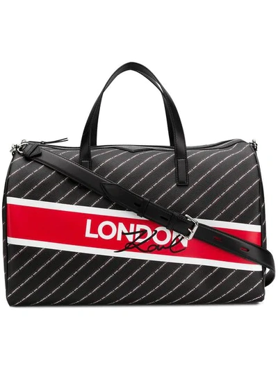 Shop Karl Lagerfeld K/city Weekender London Bag In Black
