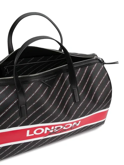 Shop Karl Lagerfeld K/city Weekender London Bag In Black