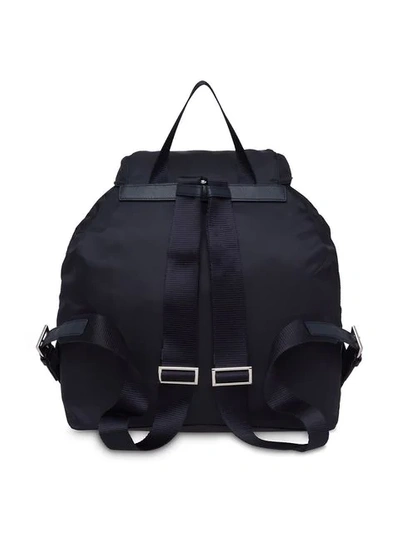 Shop Prada Vela Backpack In F0008 Blue