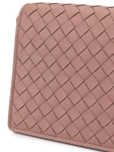Shop Bottega Veneta Small Chain Crossbody Bag In Pink
