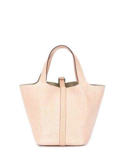 Pre-owned Hermes Picotin Pm Handbag In Pink