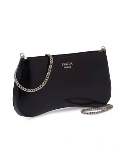 Shop Prada Cross Body Clutch Bag - Black