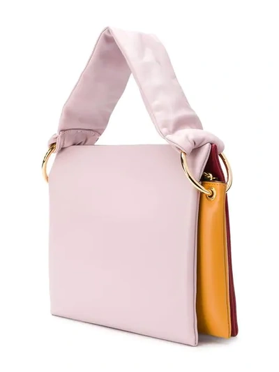 Shop Marni Square Shaped Crossbody Bag In Pink