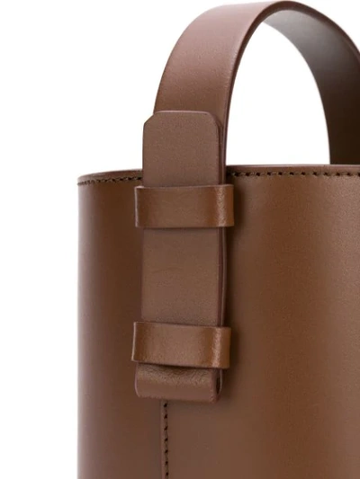 Shop Nico Giani Adenia Mini Bucket Bag In Brown