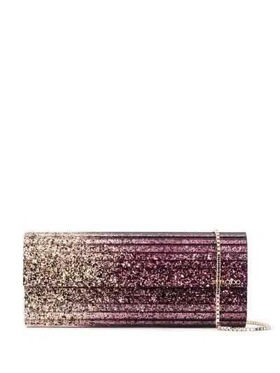 Shop Jimmy Choo Sweetie Clutch In Purple