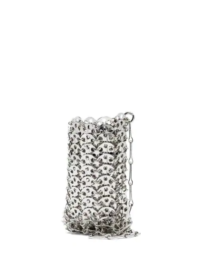 Shop Paco Rabanne Iconic 1969 Mini Bag In Silver