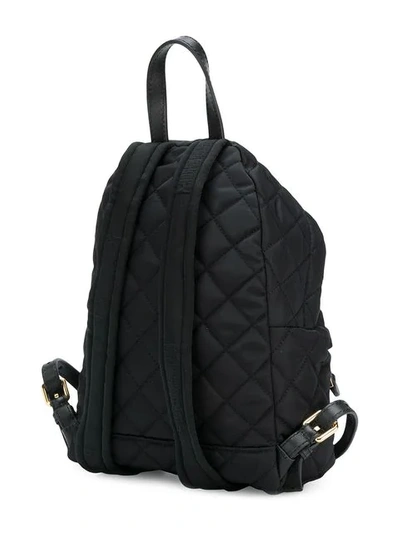 Shop Moschino Medium Quilted Backpack In Black