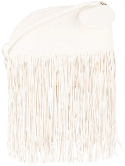 Shop Roksanda Fringed Satchel Bag - White