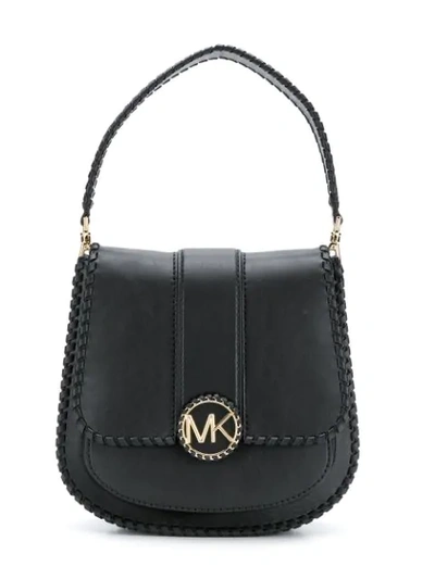 Shop Michael Michael Kors Lillie Shoulder Bag In Black