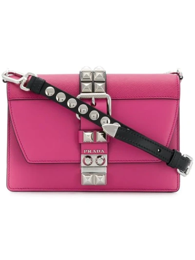 Shop Prada Elektra Small Shoulder Bag In Pink