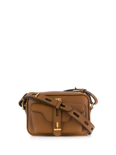 Shop Tom Ford Compact Camera Bag In Brown