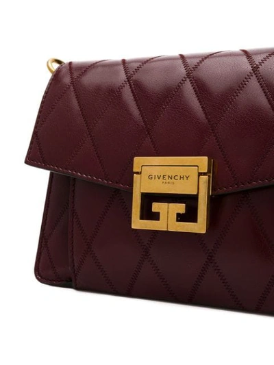 Shop Givenchy Small Gv3 Bag In Purple