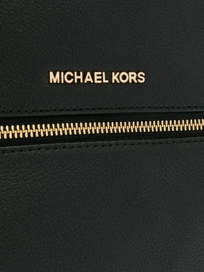 Shop Michael Michael Kors Rhea Large Backpack In Black