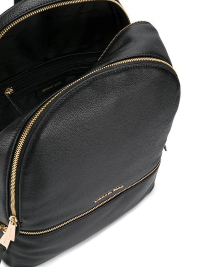 Shop Michael Michael Kors Rhea Large Backpack In Black