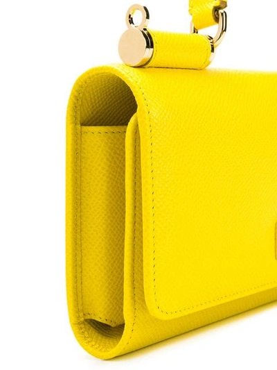 Shop Dolce & Gabbana Small Cross Body Bag In Yellow