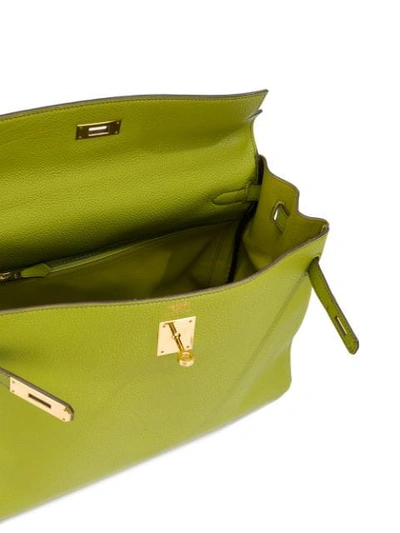 Pre-owned Hermes 2002  Kelly Bag In Green