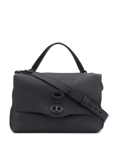 Shop Zanellato Postina Shoulder Bag In Black