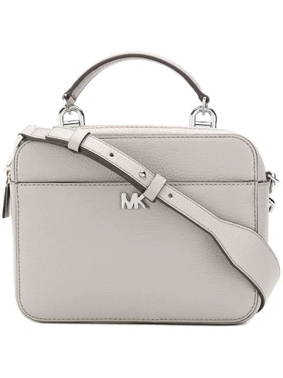 Shop Michael Michael Kors Mott Crossbody Bag In Grey