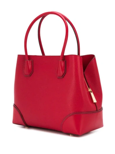 Shop Michael Michael Kors Mercer Gallery Tote Bag In Red