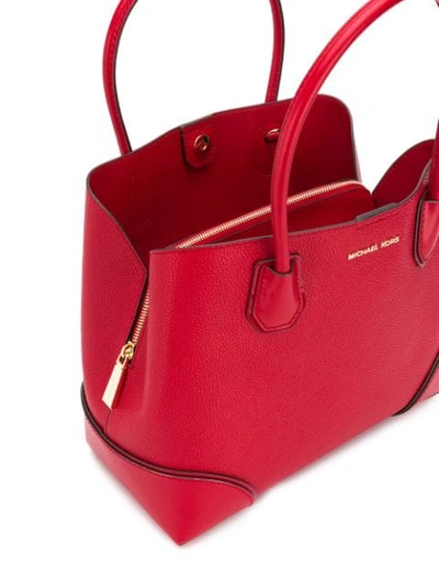 Shop Michael Michael Kors Mercer Gallery Tote Bag In Red