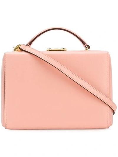 Shop Mark Cross Grace Small Box Tote Bag In Pink