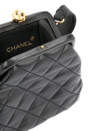 Pre-owned Chanel 1994-1996 Diamond Quilted Tote Bag In Black