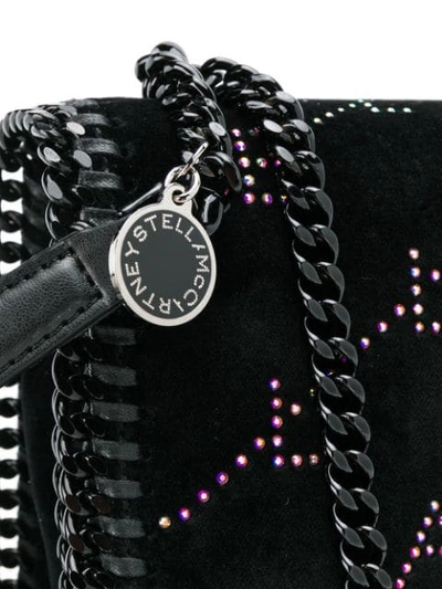 Shop Stella Mccartney Monogram Crossbody Bag In Black
