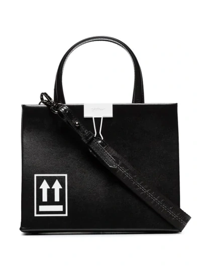 Shop Off-white Mini Box Tote Bag In Black