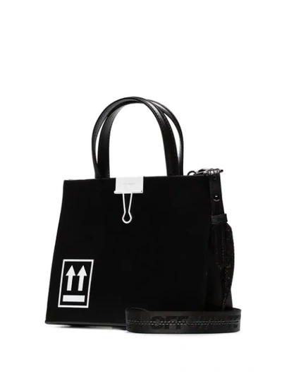 Shop Off-white Mini Box Tote Bag In Black