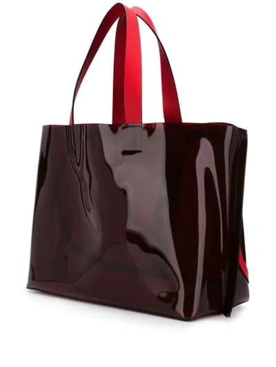 Shop Valentino Garavani Vlogo Beach Bag In Red