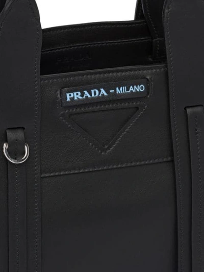 Shop Prada Ouverture Small Tote Bag In Black