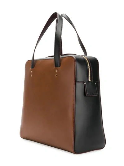 Shop Joseph Ryder Keychain Tote Bag In Brown