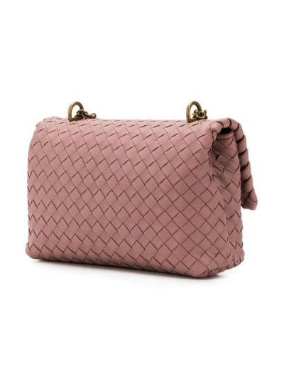 Shop Bottega Veneta Small Olimpia Shoulder Bag In 6600 Rosa