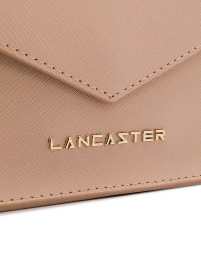 Shop Lancaster Logo Plaque Envelope Bag - Pink