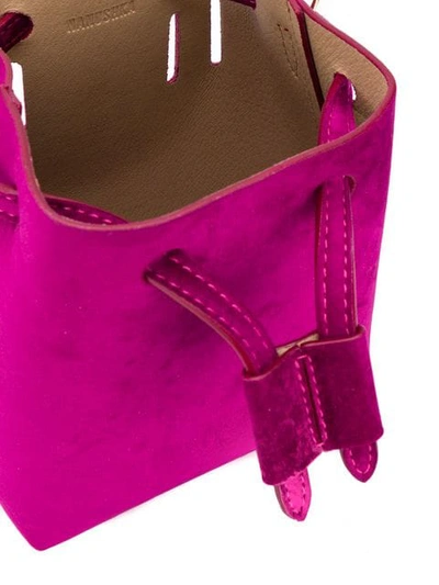 Shop Nanushka Mini Bucket Bag - Pink