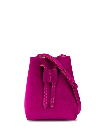 Shop Nanushka Mini Bucket Bag - Pink