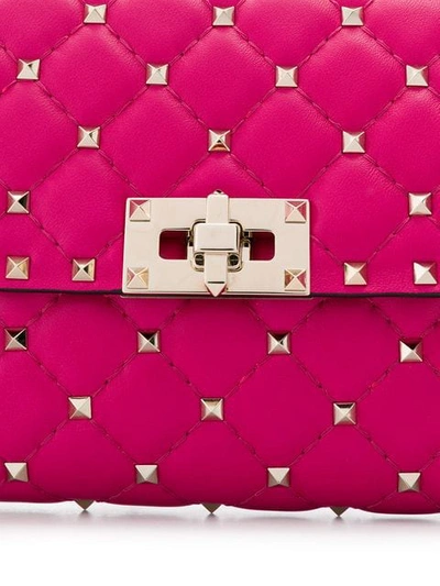 Shop Valentino Garavni Rockstud Spike Chain Bag In Pink
