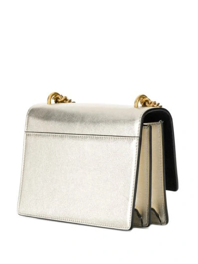 Shop Saint Laurent Sunset Chain Shoulder Bag In Gold