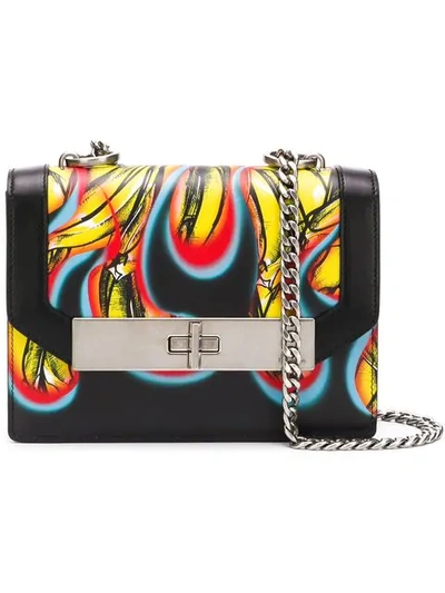 Shop Prada Séverine Printed Bag In Black