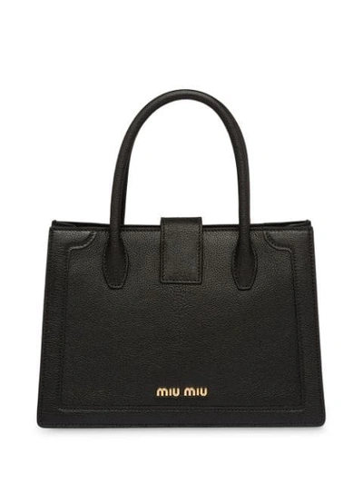 Shop Miu Miu Miu Confidential Bag - Black