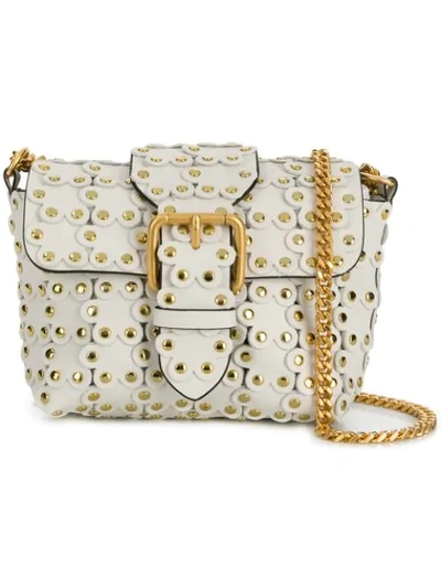 Shop Red Valentino Red(v) Puzzle Xs Crossbody Bag In White