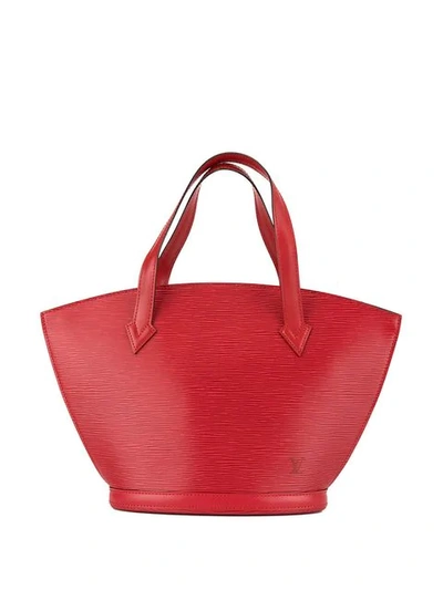 Pre-owned Louis Vuitton  Saint Jacques Tote In Red